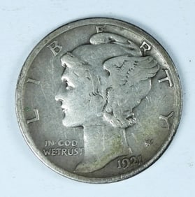 1921-D MERCURY DIME