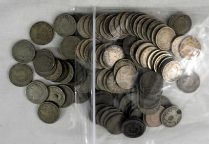 100-LIBERTY "V" NICKELS