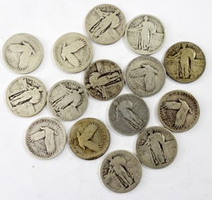 15 - STANDING LIBERTY QUARTERS