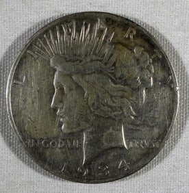1934-D PEACE DOLLAR F