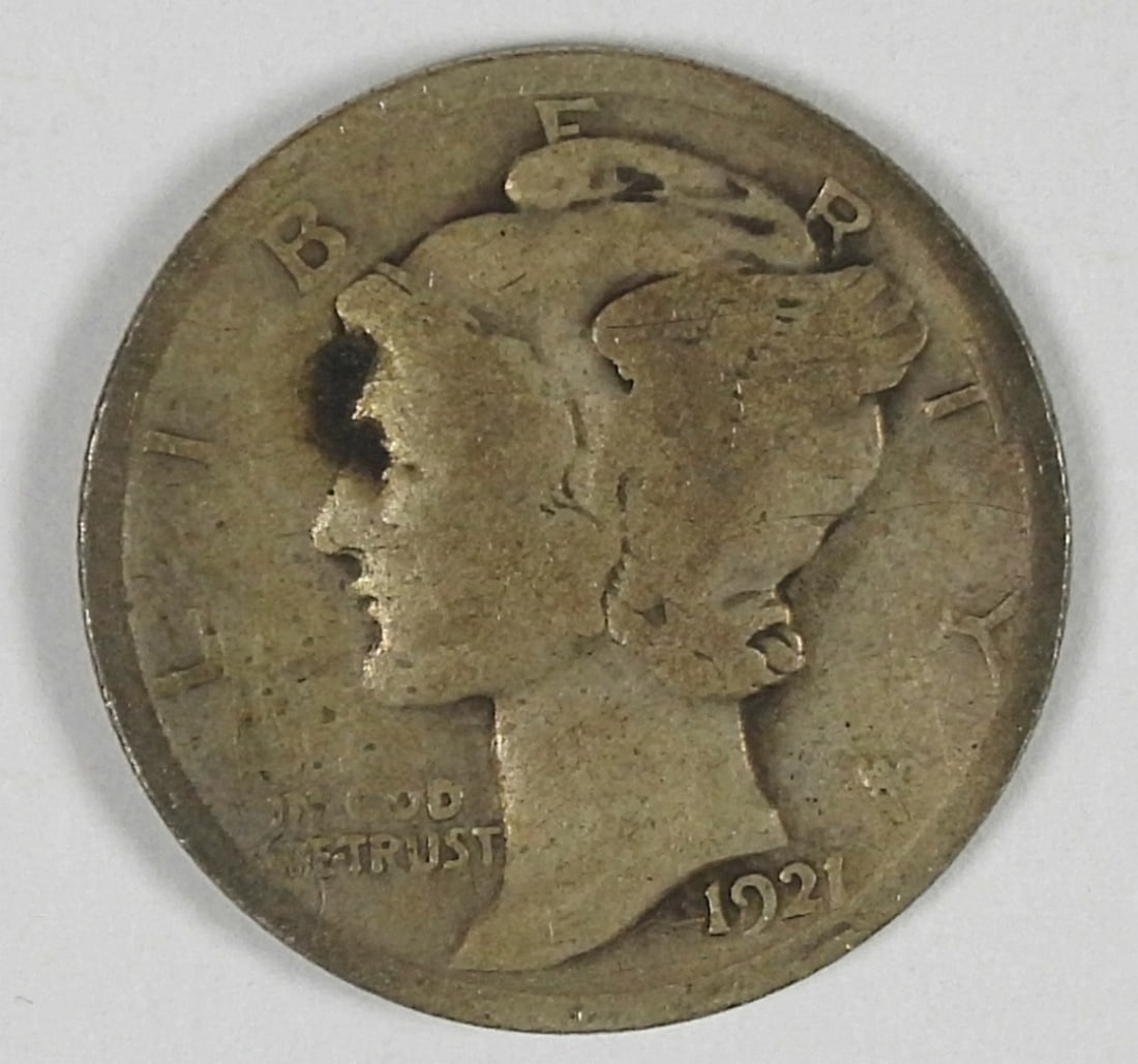1921 MERCURY SILVER DIME (1 of 2)