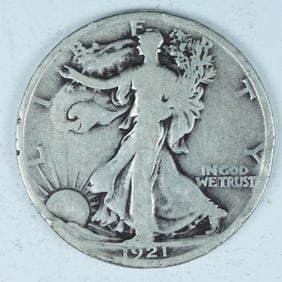1921-D LIBERTY WALKING HALF DOLLAR