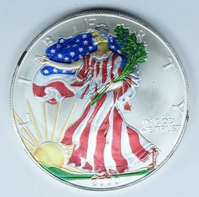2000 COLORIZED AMERICAN SILVER EAGLE