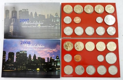 2007 & 2008 U.S. MINT SETS in OGP