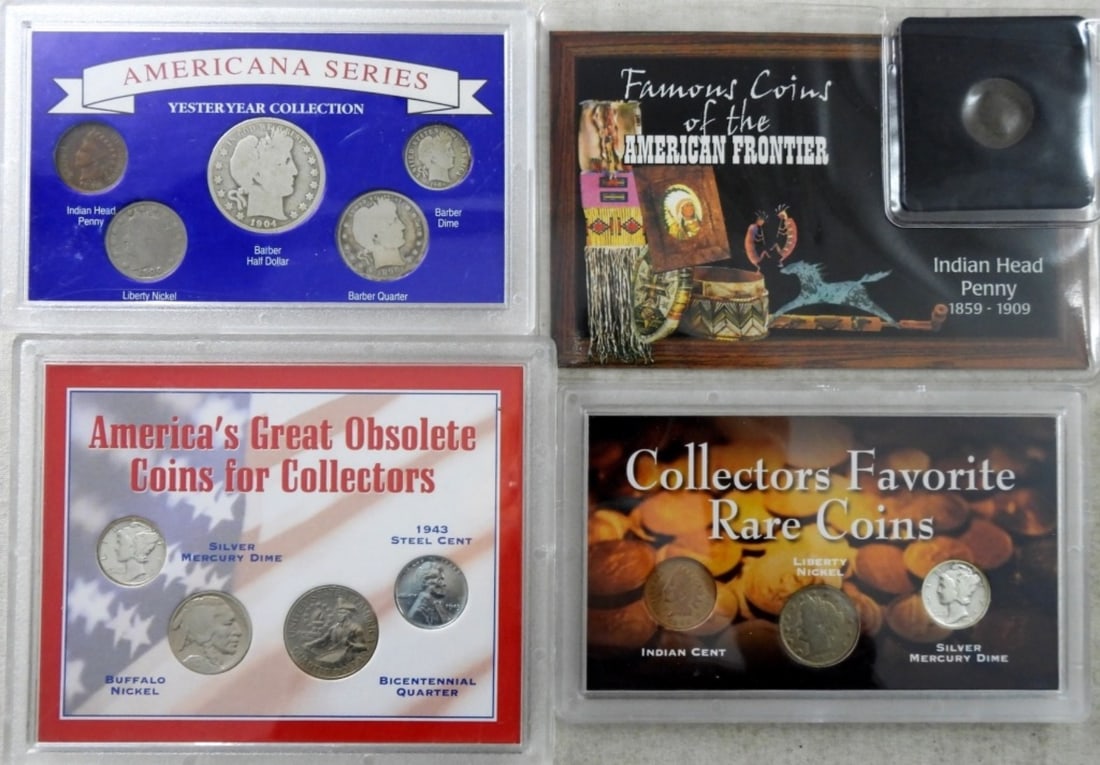 (4) U.S. COIN TRIBUTE SETS, AMERICANA (1 of 2)