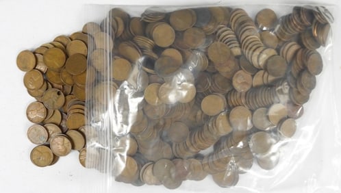 500 WHEAT CENTS (1930-1939) P/D/S MIX
