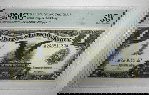 $1 1899 "BLACK EAGLE" SILVER CERT PMG 35: NICE GRADED NOTE