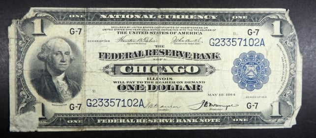 $1 NATIONAL CURRENCY CHICAGO, IL