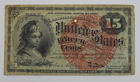 1863 15c FRACTIONAL CURRENCY