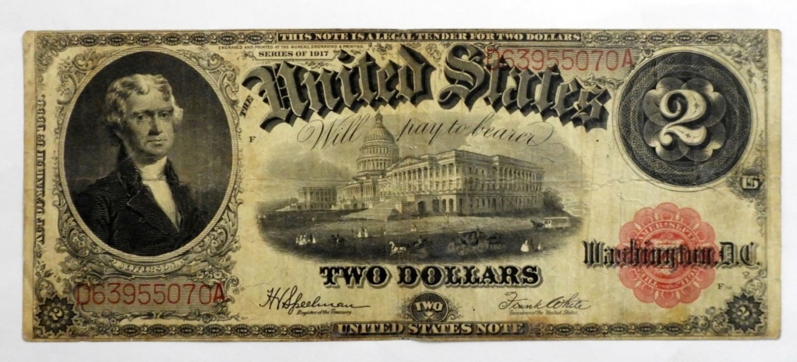 1917 $2 LEGAL TENDER NOTE (1 of 2)