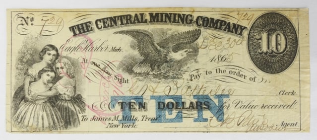 $10 CENTRAL MINING COMPANY OBSOLETE