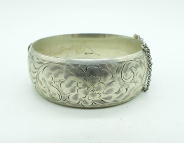 VINTAGE STERLING CUFF BRACELET