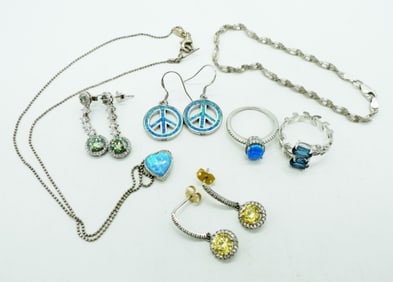 GREEN MOISSANITE, OPAL & MORE 925