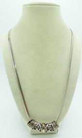VINTAGE STERLING SLIDER NECKLACE