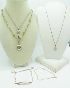 PERIDOT STERLING NECKLACES / BRACELETS