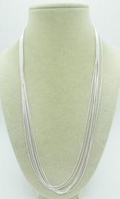 (6) STERLING CHAINS - LIKE NEW
