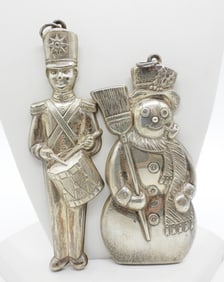 (2) GORHAM STERLING ORNAMENTS