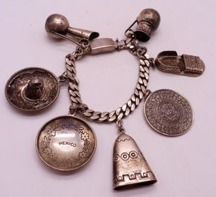 MEXICO 925 CHUNKY CHARM BRACELET