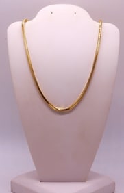 1 STERLING GOLD TONE FANCY CHAIN