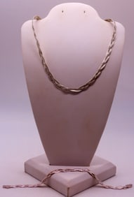 BRAIDED 925 CHAIN & BRACELET
