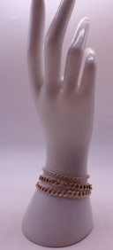 (6) STERLING CHAIN BRACELETS
