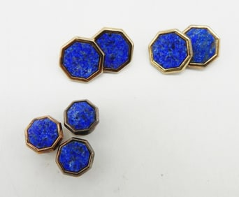 LAPIS LAZULI VTG 925 CUFF JEWELRY