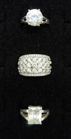 SIMULATED DIAMOND RING / NECKLACES 925