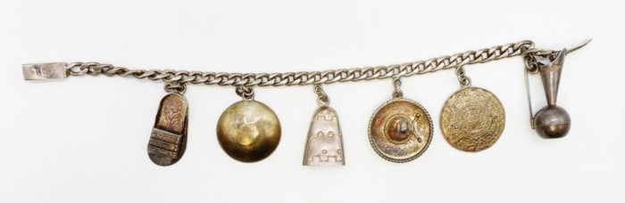 MEXICO 925 VINTAGE CHARM BRACELET