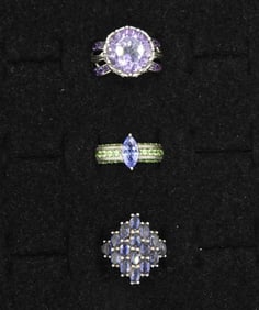 GORGEOUS 925 AMETHYST & MORE RINGS