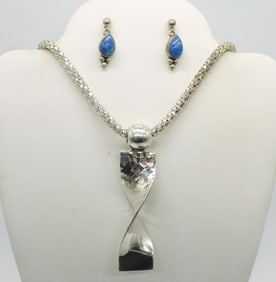 VTG MEXICO 925 PENDANT & EARRINGS