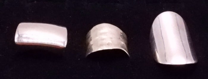 (3) STERLING FASHION RINGS