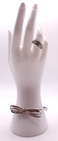 DIAMOND/MOISSANITE BOW JEWELRY 925