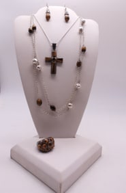 TIGERS EYE JEWELRY IN STERLING