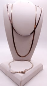 SKINNY 925 HERRINGBONE CHAINS