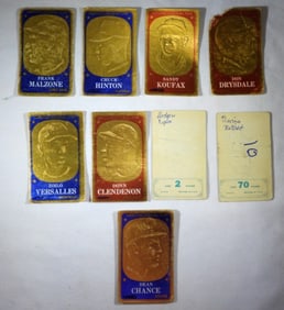 (10) 1965 TOPPS EMBOSSED CARDS