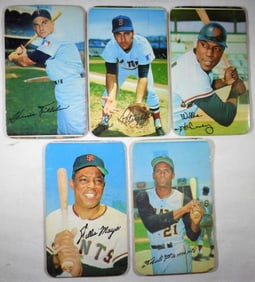 (5) 1970 TOPPS SUPER BASEBALL CARDS