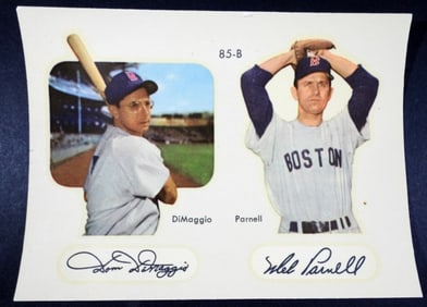 1952 STAR-CAL DECAL DiMAGGIO/PARNELL