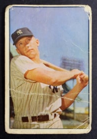 1953 BOWMAN COLOR #59 MICKEY MANTLE