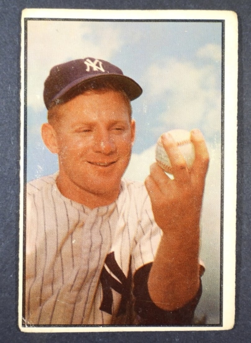 1953 BOWMAN COLOR #153 WHITEY FORD: NICE VG light crease