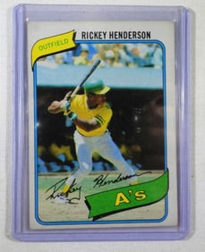 1980 TOPPS #482 RICKEY HENDERSON ROOKIE