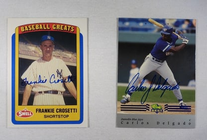 AUTOGRAPH CROSETTI & DELGADO CARDS
