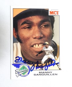 MANNY SANGUILLEN AUTO CARD