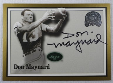 DON MAYNARD AUTOGRAPHED CARD