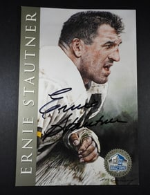 ERNIE STAUTNER AUTOGRAHPED POST CARD