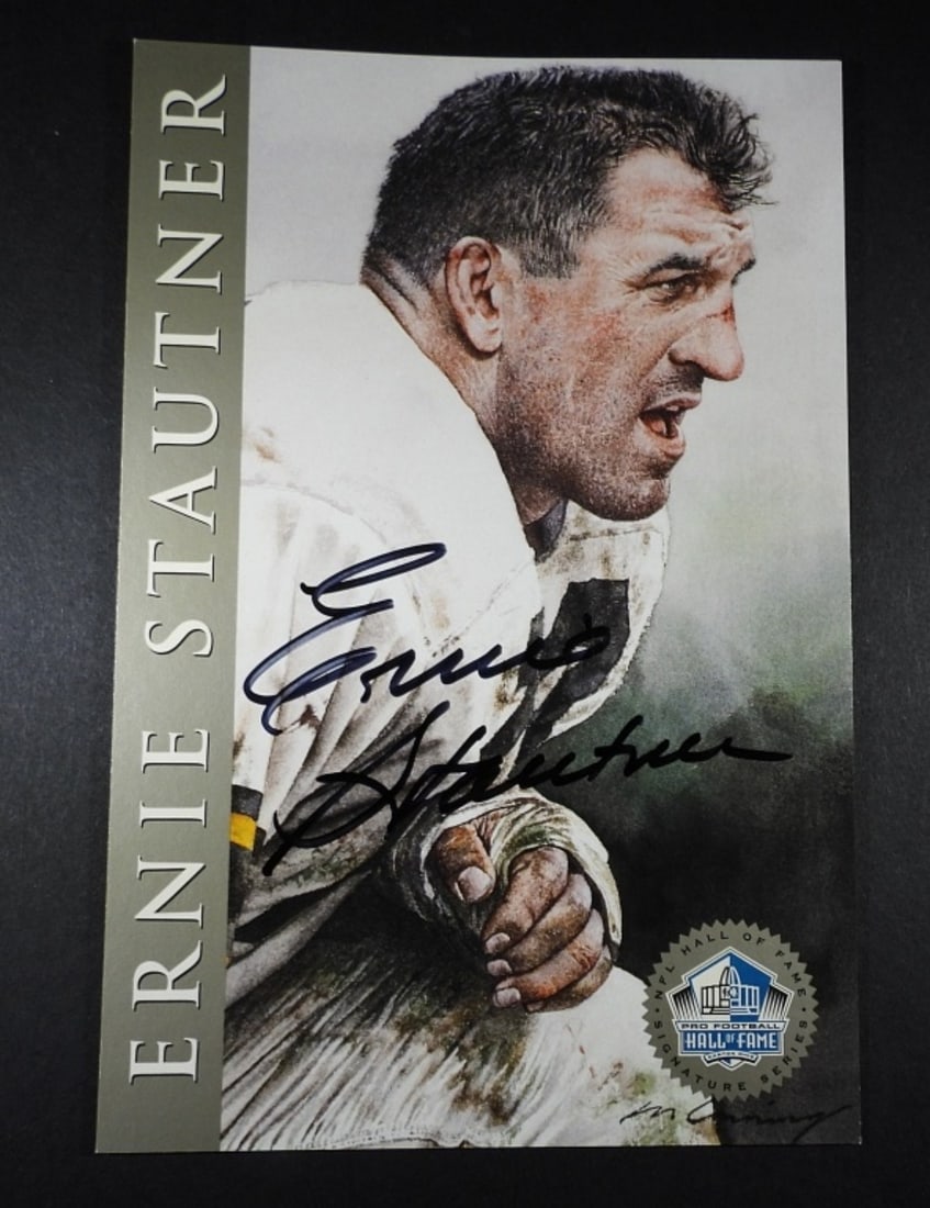 ERNIE STAUTNER AUTOGRAHPED POST CARD (1 of 2)