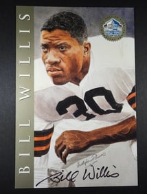 BILL WILLIS AUTOGRAPHED POST CARD
