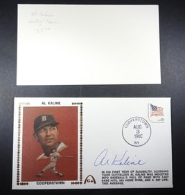 AL KALINE 1980 CACHET AUTOGRAPHED