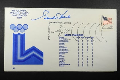 GORDIE HOWE 1980 CACHET AUTOGRAPHED