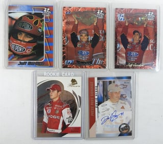 LOT OF 5 RACING CARDS