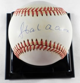 HANK AARON AUTO MLB BASEBALL
